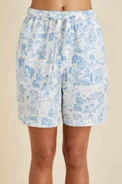 Outlet Emeli Eros Toile de Jouy Pajamasin Cotton-Silk Pajamas