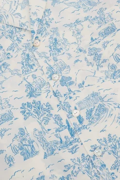 Outlet Emeli Eros Toile de Jouy Pajamasin Cotton-Silk Pajamas