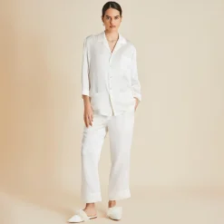 Best Fifi Pearl Pajamasin Silk Satin Pajamas