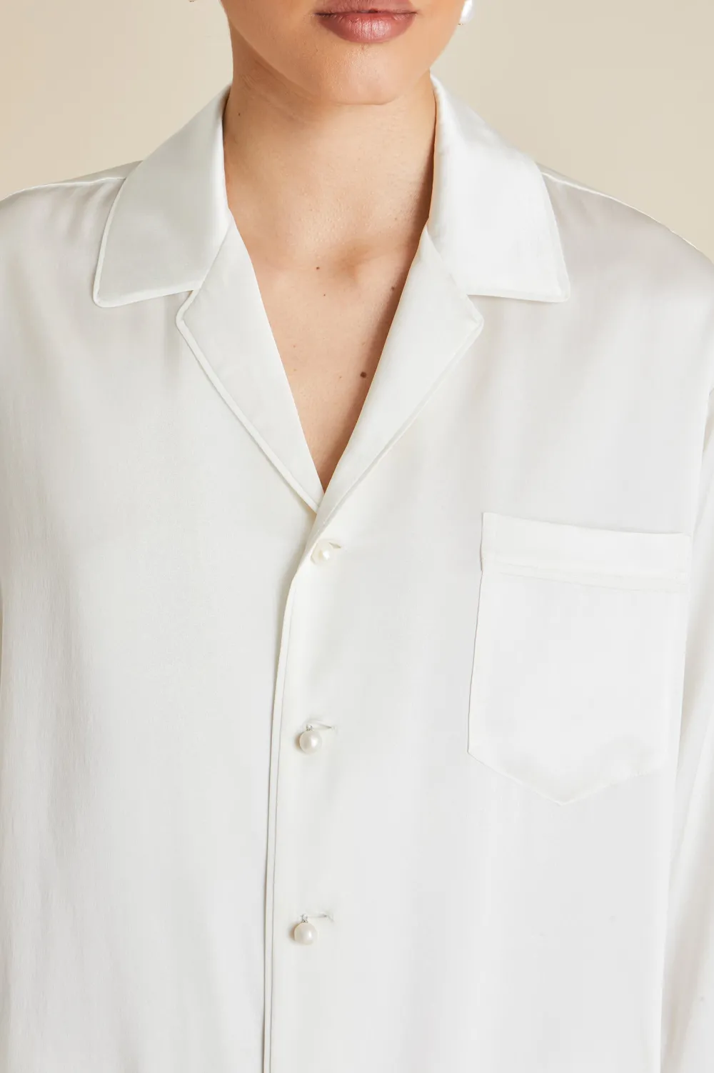 Best Fifi Pearl Pajamasin Silk Satin Pajamas