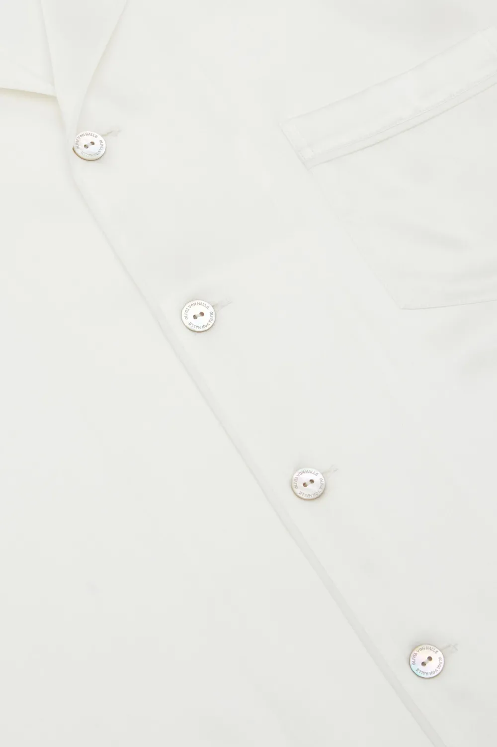 Sale Fifi White Pajamasin Silk Satin Pajamas