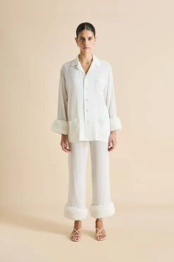 Discount Fifi Snow White Pajamasin Silk Crêpe de Chine Pajamas