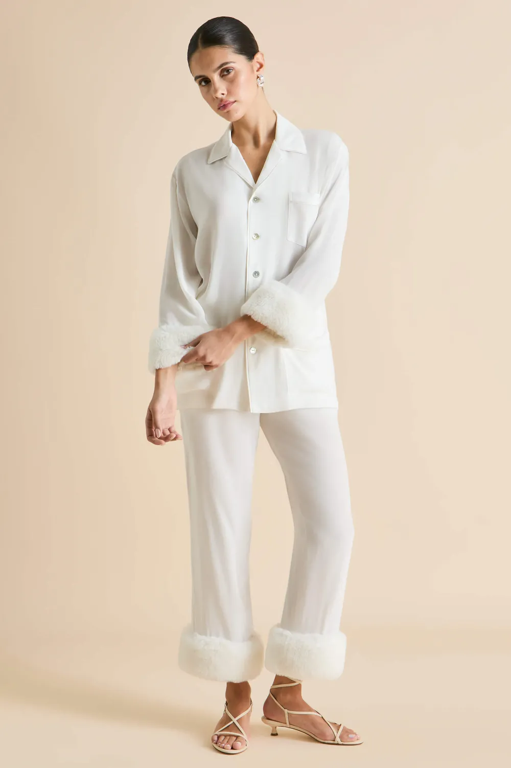 Discount Fifi Snow White Pajamasin Silk Crêpe de Chine Pajamas