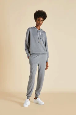 Fashion Gia London Tracksuitin Silk-Cashmere Tracksuits