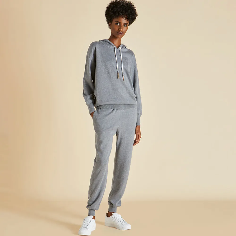 Fashion Gia London Tracksuitin Silk-Cashmere Tracksuits