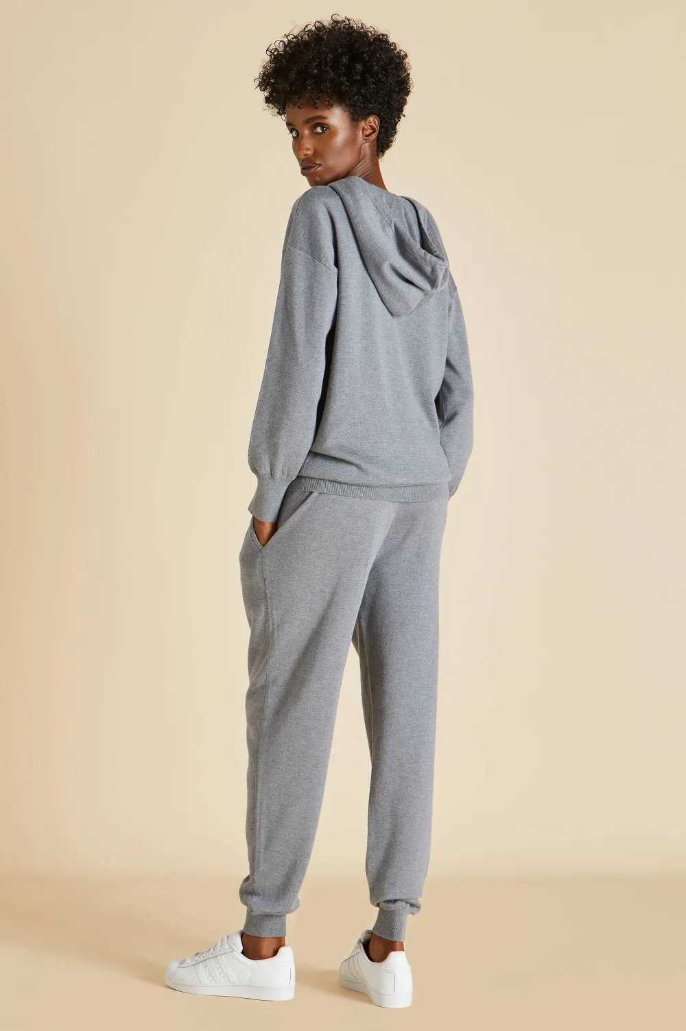 Fashion Gia London Tracksuitin Silk-Cashmere Tracksuits