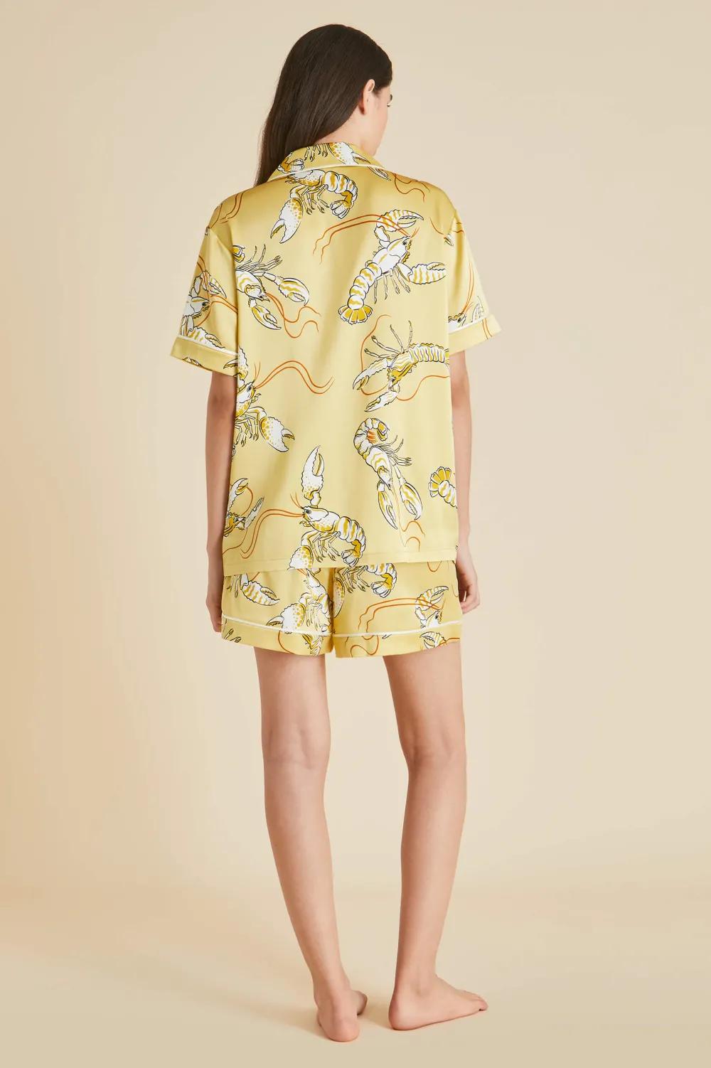 Sale Ingo Perseus Lobster Pajamasin Silk Satin Pajamas