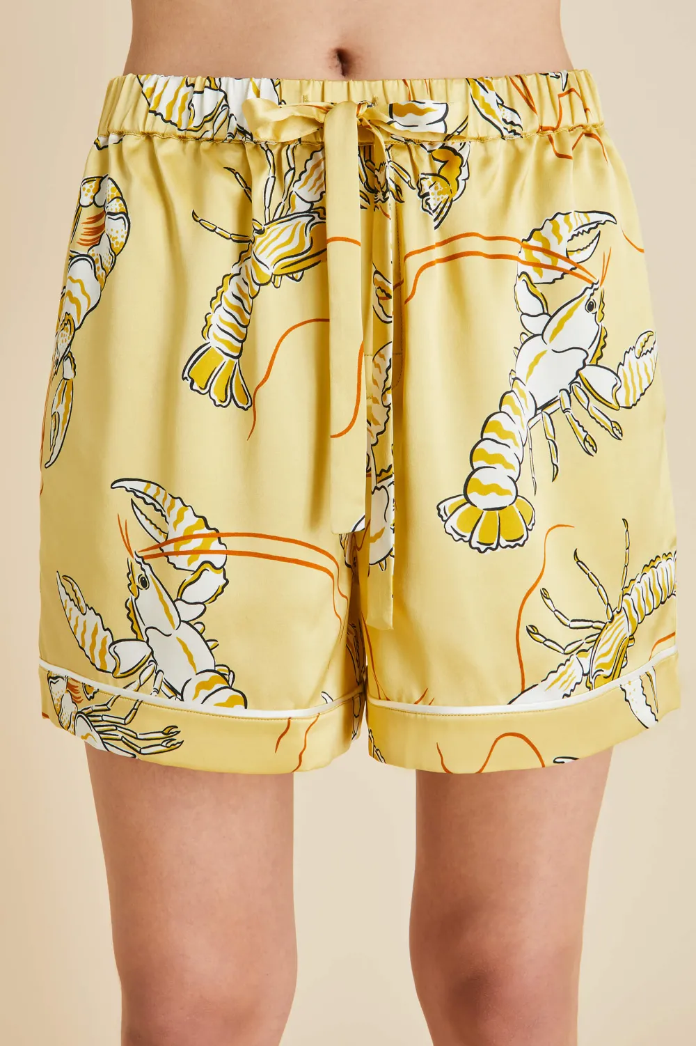 Sale Ingo Perseus Lobster Pajamasin Silk Satin Pajamas