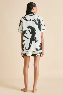 Clearance Ingo Romain Panther Pajamasin Silk Twill Pajamas
