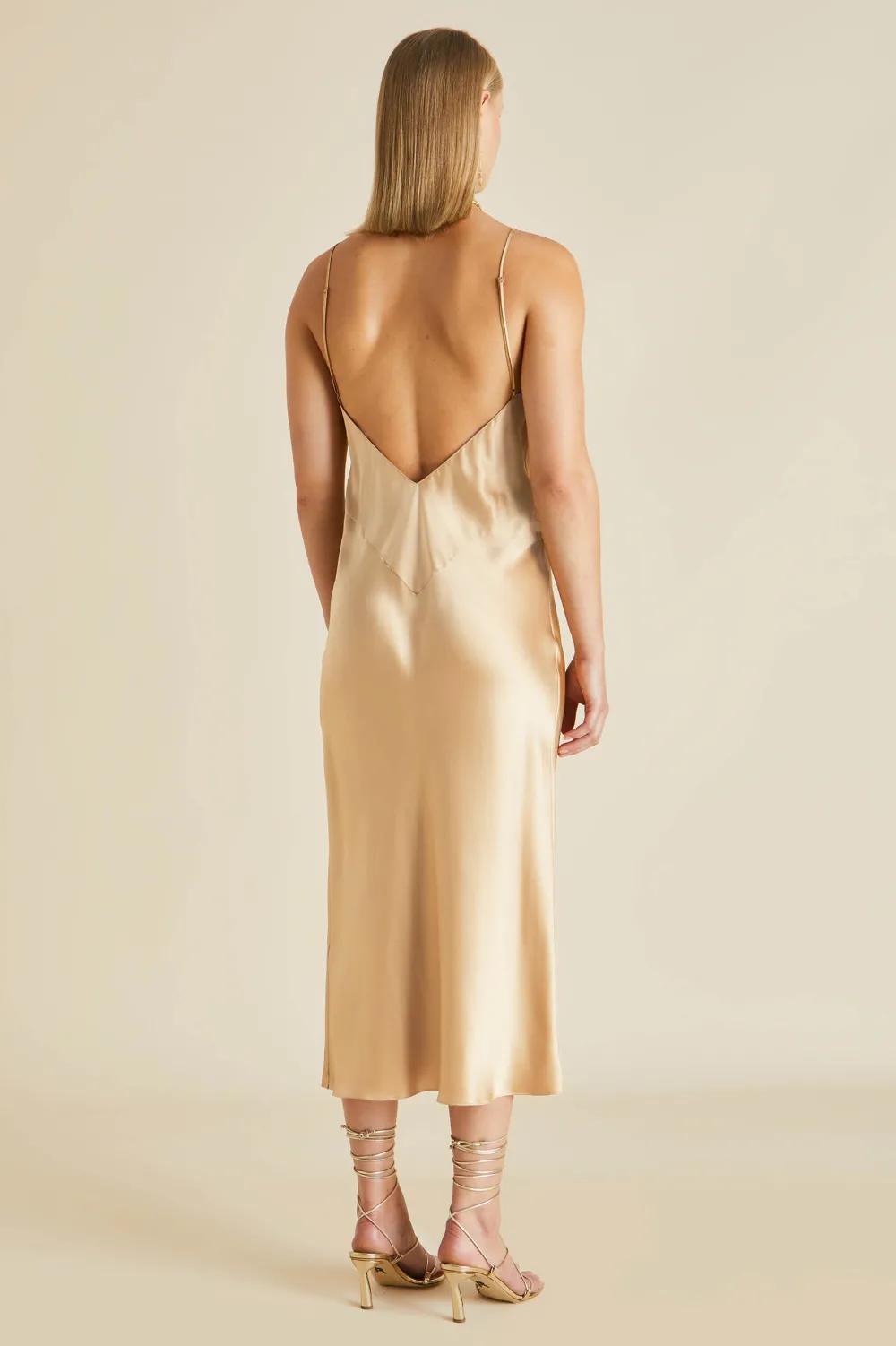 Sale Issa Caramel Slip Dressin Silk Satin Dresses