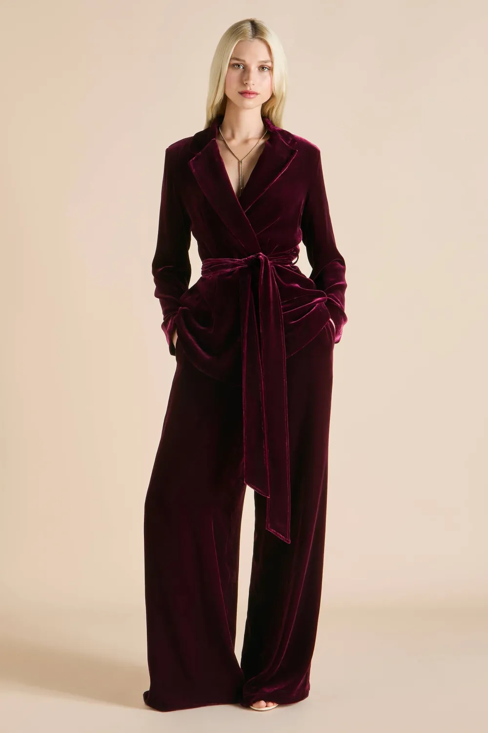 Fashion Jagger Pyjamasin Silk Velvet Pajamas
