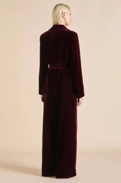 Fashion Jagger Pyjamasin Silk Velvet Pajamas