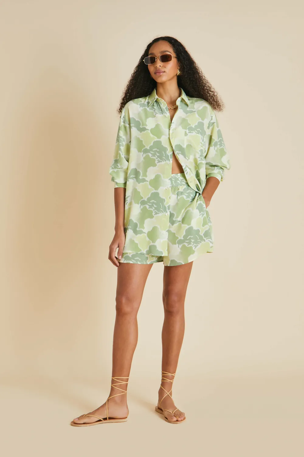 Online Kick Luna Cloud Pajamasin Silk Crêpe de Chine Pajamas