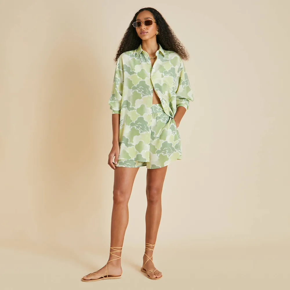 Online Kick Luna Cloud Pajamasin Silk Crêpe de Chine Pajamas