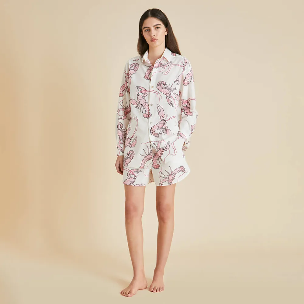 Online Kick Prometheus Lobster Pajamasin Cotton-Silk Pajamas