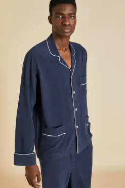 Hot Laurent Pajamasin Sandwashed Silk Pajamas
