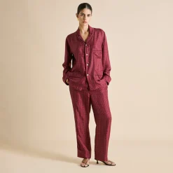 Flash Sale Laurent Ruspoli Geometric Pajamasin Silk Twill Pajamas