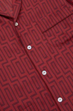 Flash Sale Laurent Ruspoli Geometric Pajamasin Silk Twill Pajamas