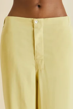 Best Sale Laurent Yellow Pajamasin Sandwashed Silk Pajamas