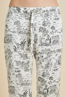 Online Lila Dioscuri Toile de Jouy Pajamasin Silk Satin Pajamas