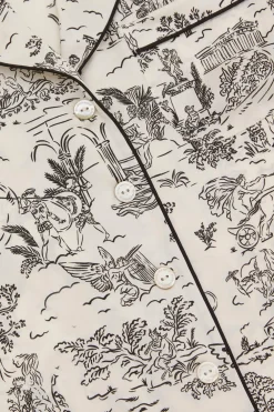 Online Lila Dioscuri Toile de Jouy Pajamasin Silk Satin Pajamas