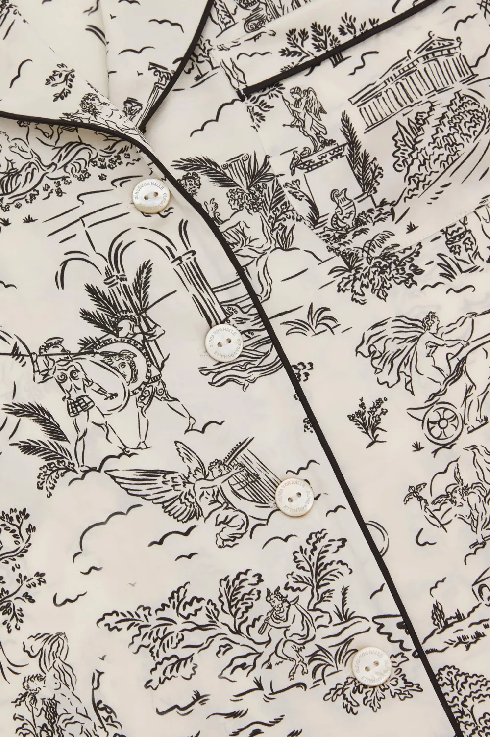 Online Lila Dioscuri Toile de Jouy Pajamasin Silk Satin Pajamas