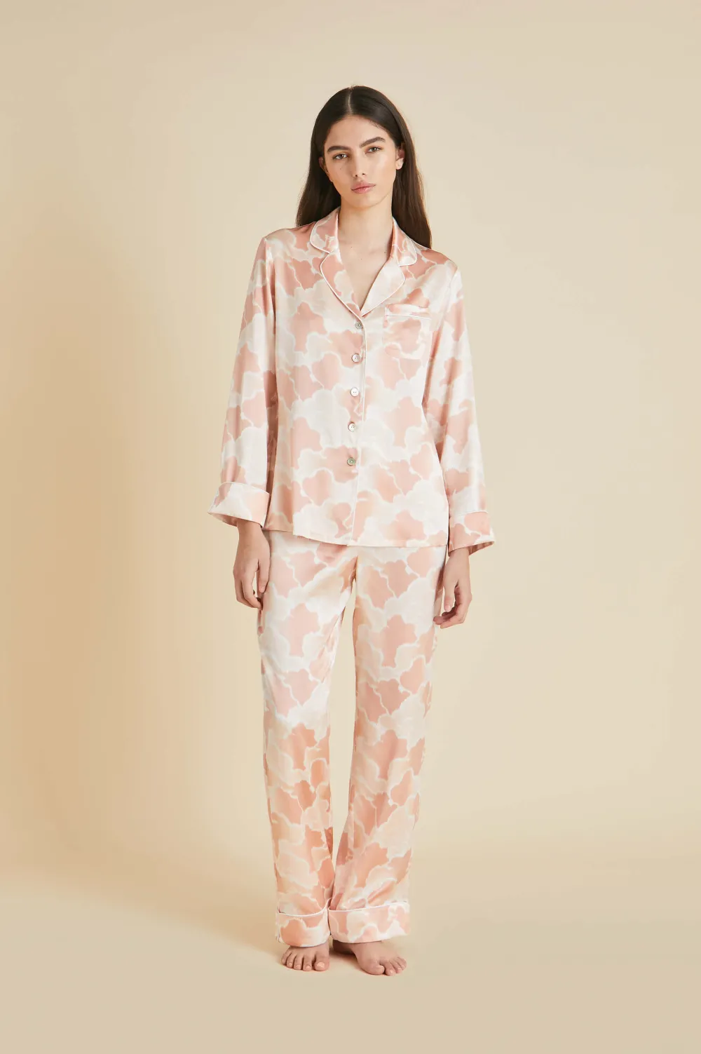 Cheap Lila Icarus Cloud Pajamasin Silk Satin Pajamas
