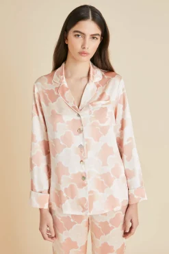 Cheap Lila Icarus Cloud Pajamasin Silk Satin Pajamas
