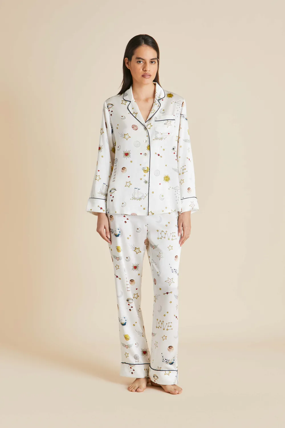 Sale Lila Love pajamasin Silk Satin Pajamas