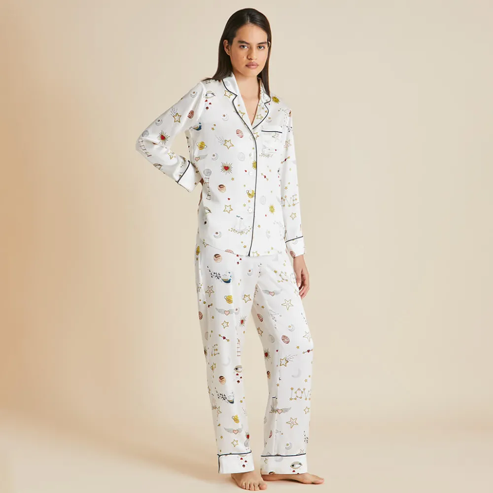 Sale Lila Love pajamasin Silk Satin Pajamas