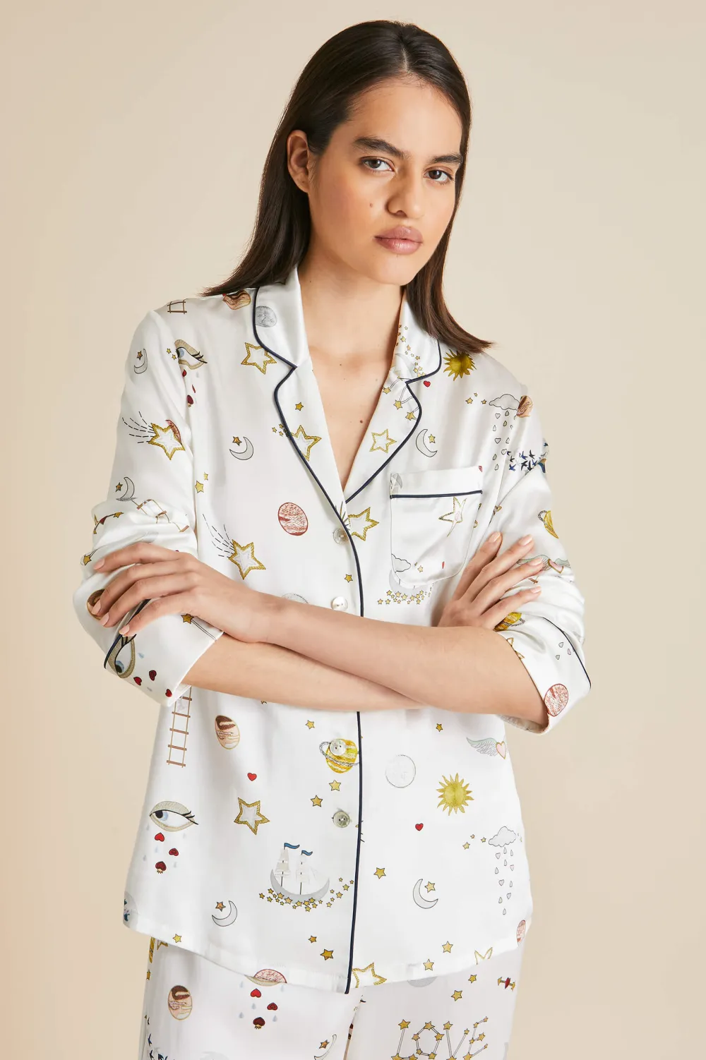 Sale Lila Love pajamasin Silk Satin Pajamas