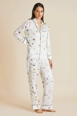 Sale Lila Love pajamasin Silk Satin Pajamas