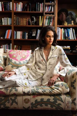 Sale Lila Love pajamasin Silk Satin Pajamas