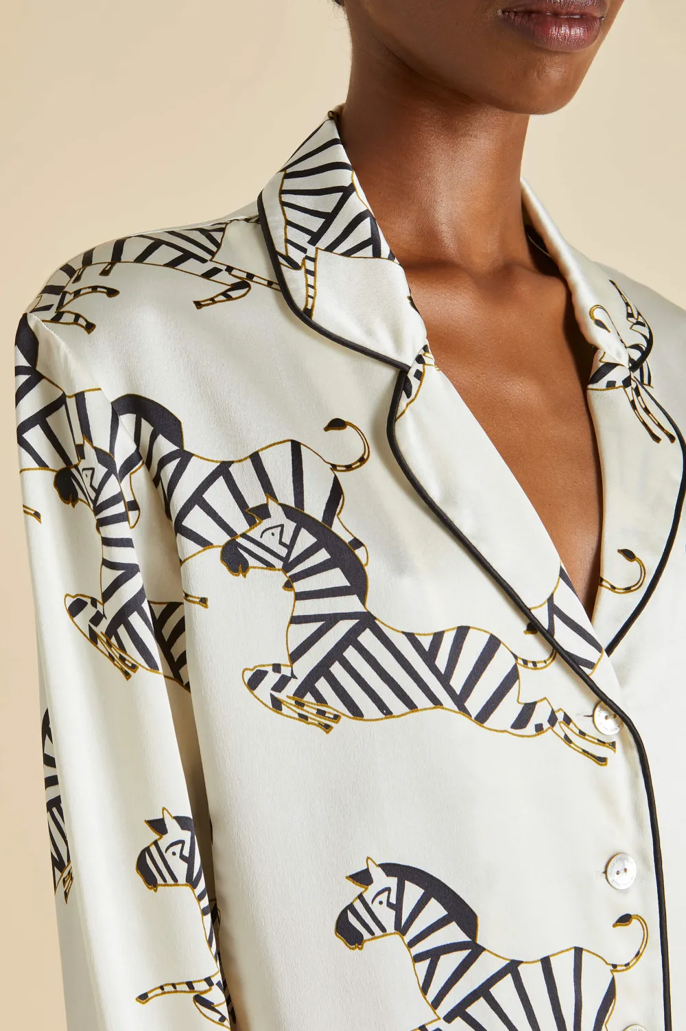 Sale Lila Zebedee Pajamasin Silk Satin Pajamas