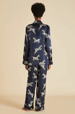 Store Lila Zizi Pajamasin Silk Satin Pajamas