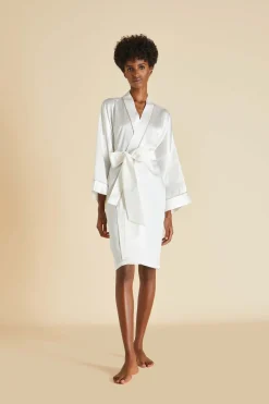 Store Mimi Oyster Robein Silk Satin Robes