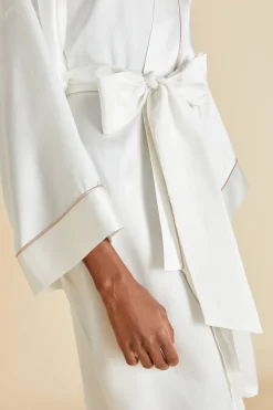 Store Mimi Oyster Robein Silk Satin Robes