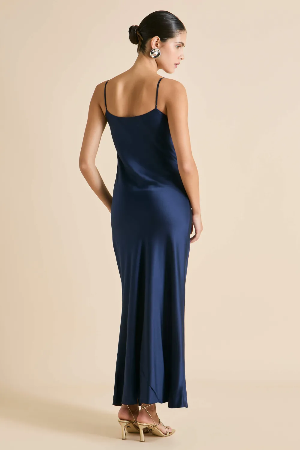 Clearance Olympia Harmonies Embellished Dressin Silk Satin Dresses