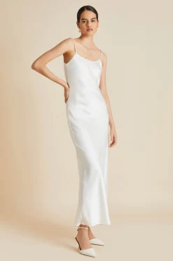 Sale Olympia Pearl Slip Dressin Silk Satin Dresses