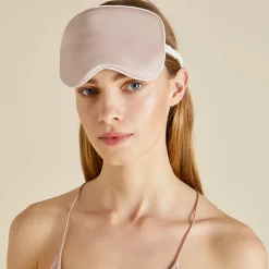 Cheap Ivory Eye Maskin Silk Satin Eye Masks