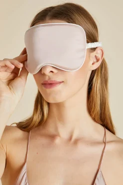 Cheap Ivory Eye Maskin Silk Satin Eye Masks
