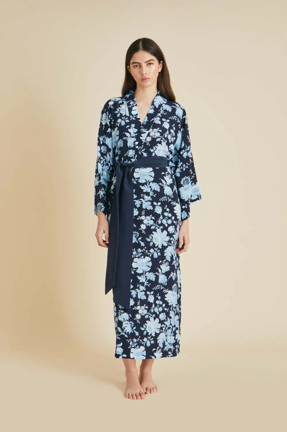 Discount Queenie Alcides Floral Robein Silk Crêpe de Chine Robes