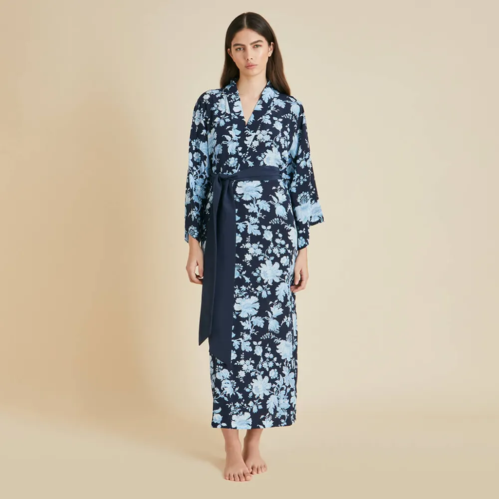 Discount Queenie Alcides Floral Robein Silk Crêpe de Chine Robes