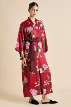 Best Queenie Tardieu Floral Robein Silk Satin Robes