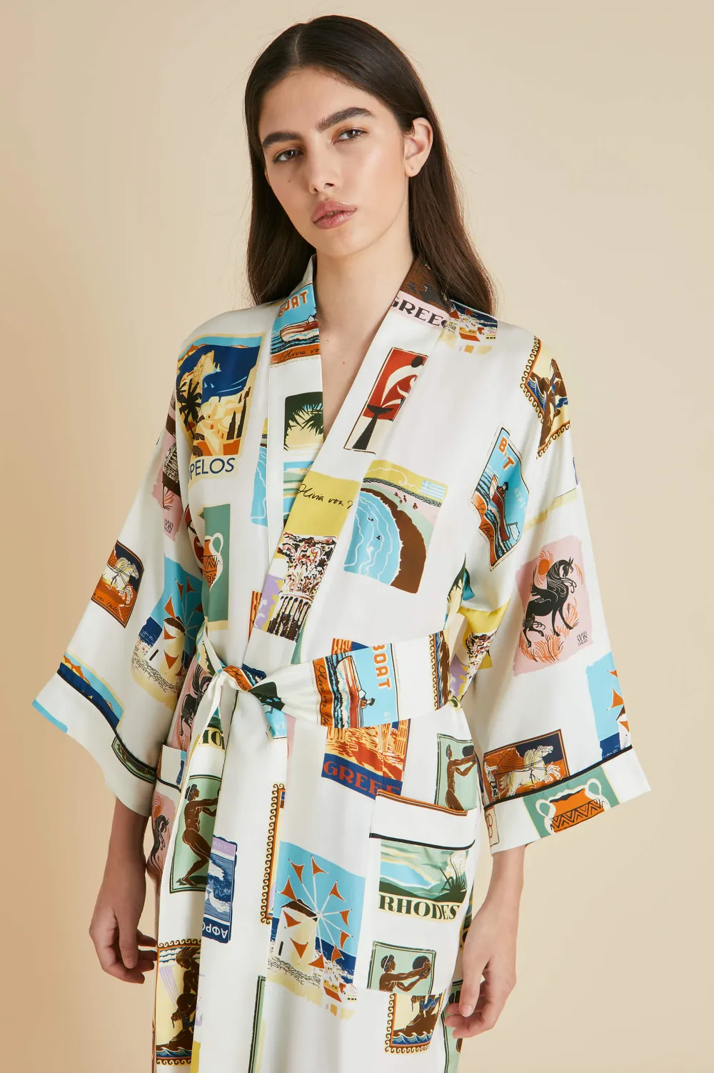 Discount Sabine Cadmus Postcard Robein Silk Twill Robes
