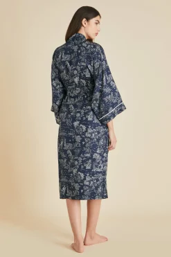 Fashion Sabine Erebus Toile de Jouy Robein Silk Twill Robes