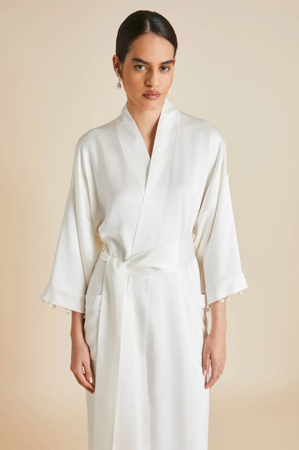 Online Sabine Pearl Robein Silk Satin Robes