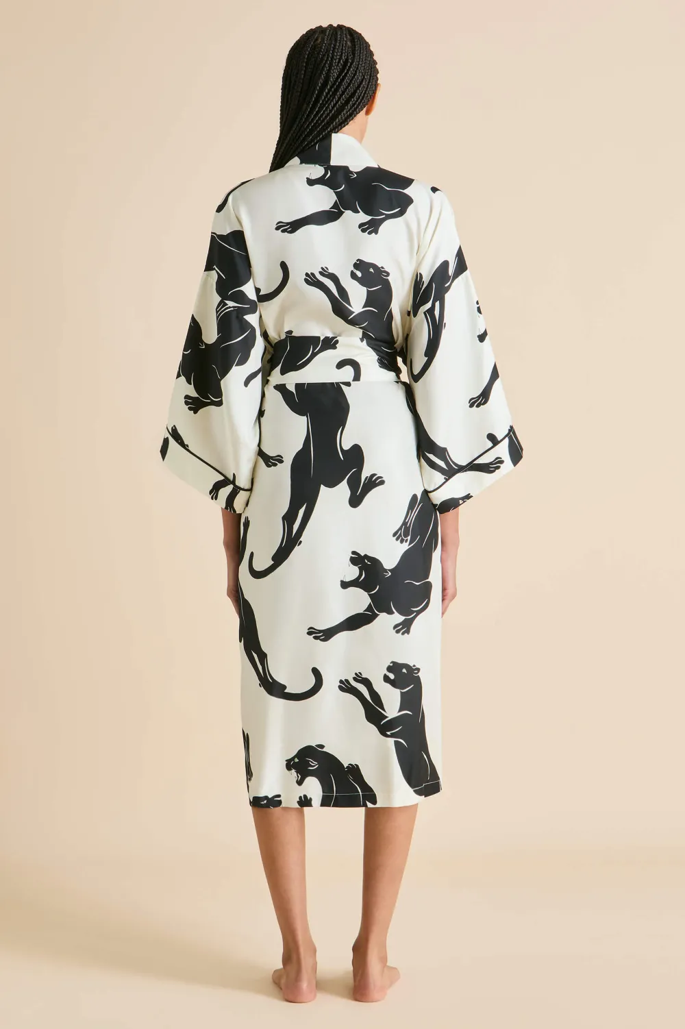 Store Sabine Romain Panther Robein Silk Twill Robes