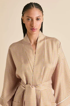 Best Sabine Sarrazin Geometric Robein Silk Twill Robes