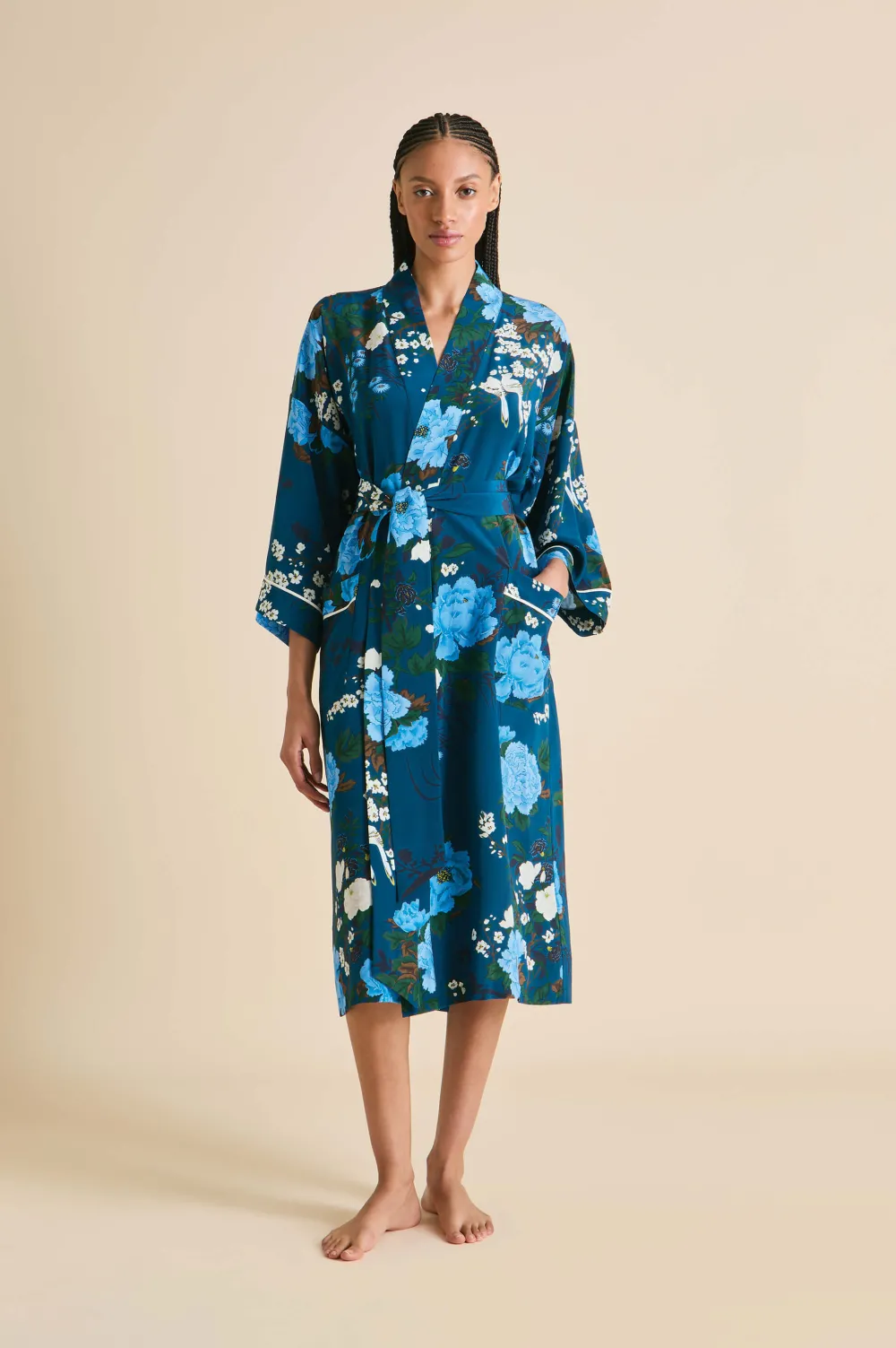 Flash Sale Sabine Tibatant Floral Robein Silk Crêpe de Chine Robes